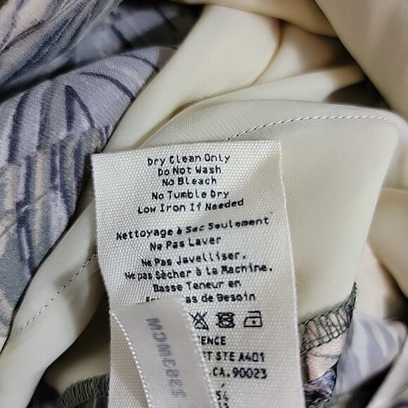 L'agence Shorts Womens 6 Green Belted High Waisted Silk Palms Camo Luxury - Picture 9 of 12